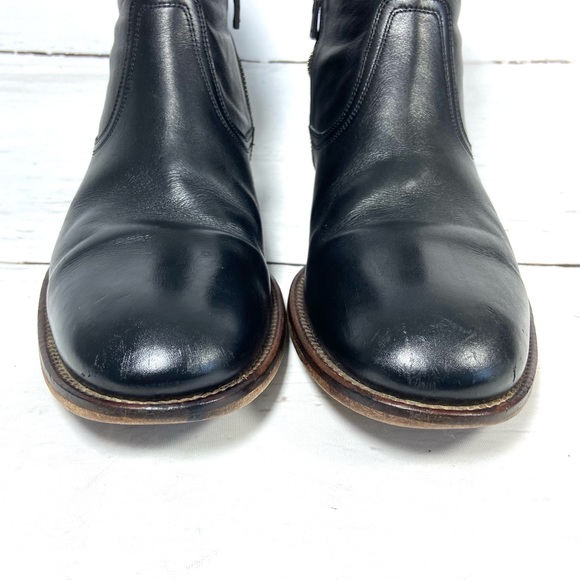 Magnanni Shoes Men’s 10M Black Chelsea Boots Leather Side Zip . - Picture 6 of 11